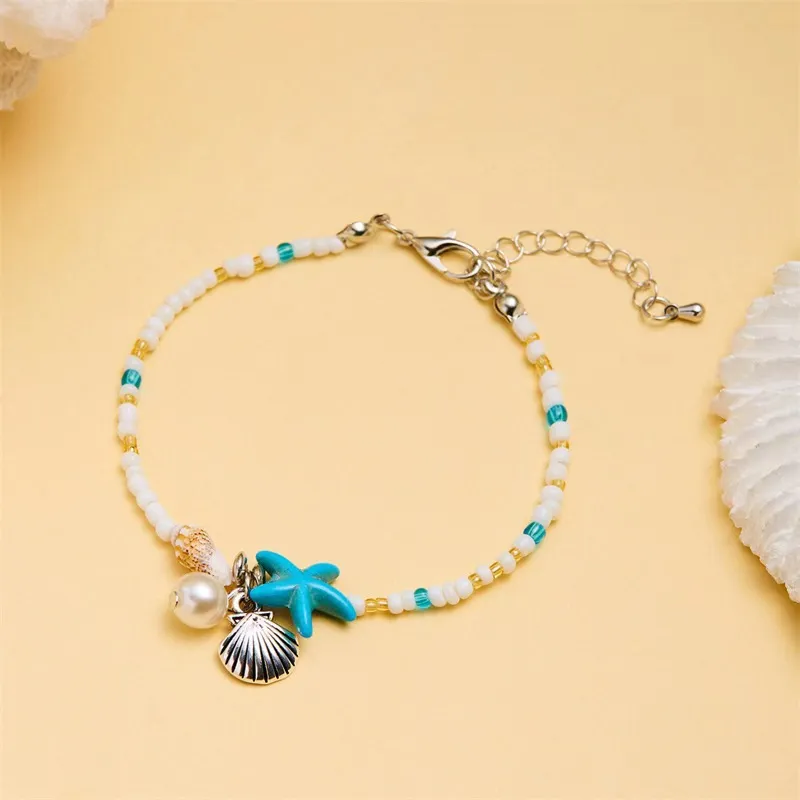 Starfish Conch Beaded Bracelets