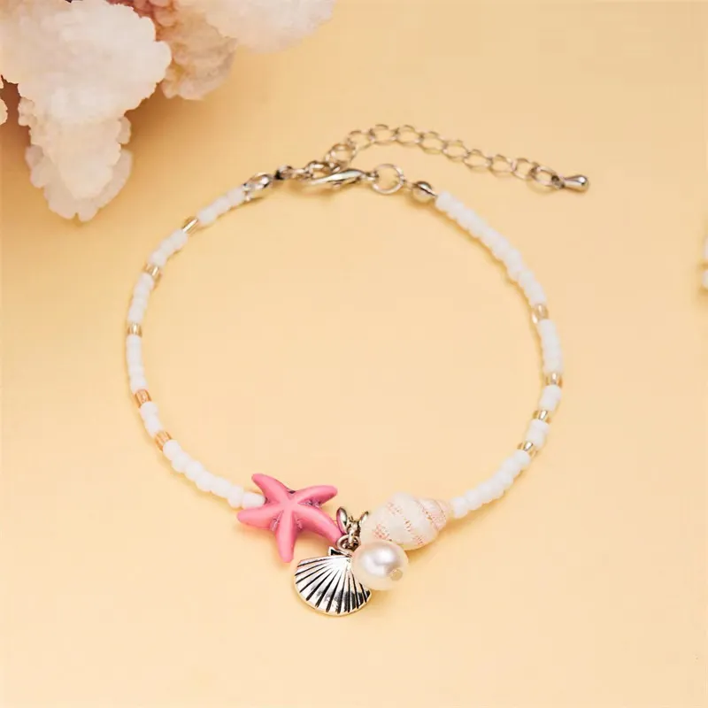 Starfish Conch Beaded Bracelets